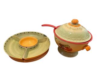 Pistoulet Soup Tureen, Serving Set Lazy Susan