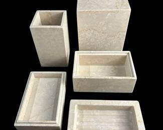 Restoration Hardware Marble Bathroom Set