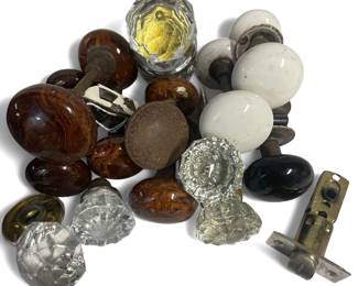 Glass And Porcelain Door Knobs, Hardware