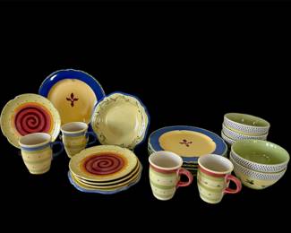 Pistoulet Pfaltzgraff dinnerware/tableware set