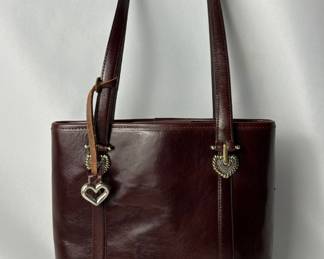 Brighton Leather Bag With Heart Accents