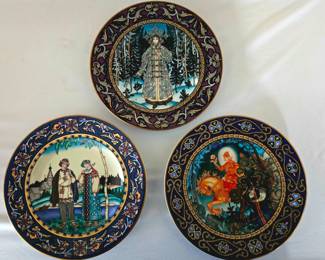 Heinrich Villeroy & Bach Russian Fairy Tale Decorative Plates (3)