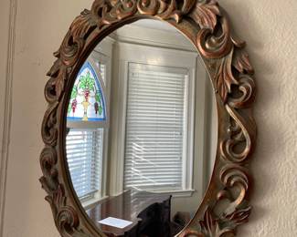 Mirror With Scroll Design Vertigris Finish