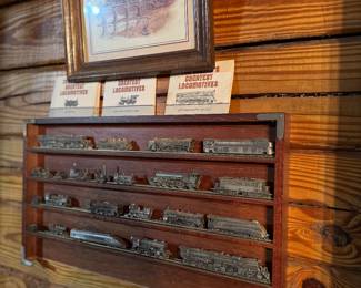 Pewter train dispaly