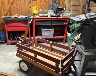 Handmade wagon.  Also have smaller one 