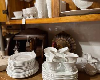 Some milk glass