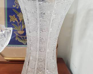 Fine Cut crystal vase