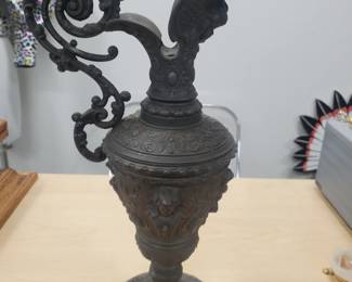 Pewter ewer
