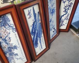 4 season ceramic plaques (heavy)