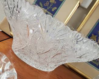 Large Cut crystal centerpiece