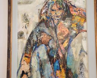 Original Large Painting - Signed Charles E. Mitchell, Wisconsin Painter. Highly listed. 