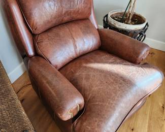 Beautiful Brown Leather Chair. 