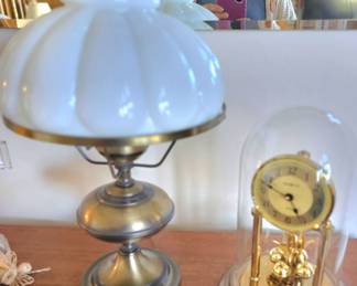 more lamps and a beautiful clock