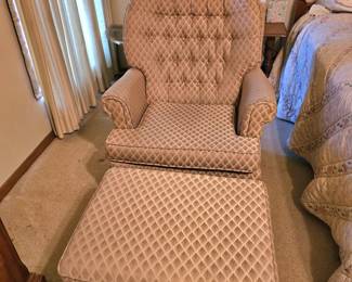 Swivel chair and ottoman