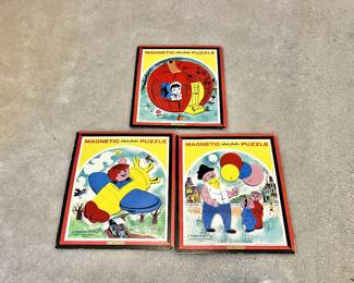 Vintage Teach-A-Tot Magnetic Puzzles