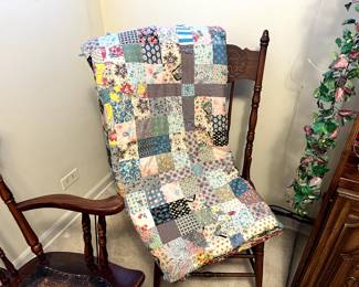 Vintage Handmade Patchwork Blanket
