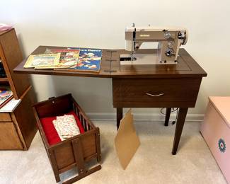 Vintage Nelco Electric Sewing Machine w/ Cabinet