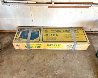 Vintage 10' x 8' Lightweight Nylon Cabin Tent