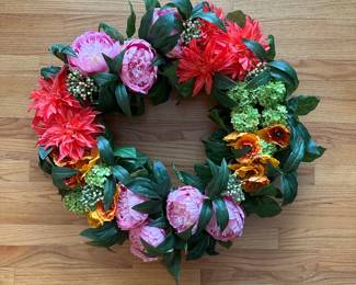 C135 - $8 - Terra Peony Wreath