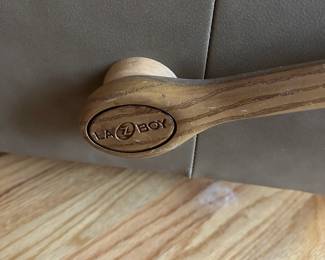 C20 - $225 - La-Z-Boy Rocking Recliner - Leather. In Very good  condition! Measures 38" wide x 39" deep x 41" tall. 