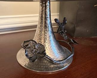 C38 - $75. Michael Aram Marble Cake Stand with Decorative Base. 