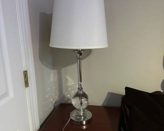 C180 - $20. Single Table Lamp. Measures 30" tall. Shade is in very good condition. 