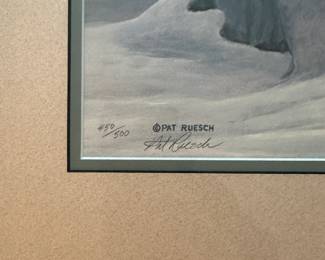C141 - $20 - "Echoes of Solitude - Timber Wolf" Pat Ruesch signed and numbered print. #450/500. 