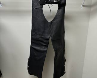 C4 - $50. Size Small Motorcycle Apparel Custom Leather Works Chaps. 