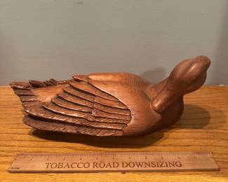 D3 - $30. Hand Carved Decoy Signed Gordy B?