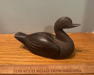 D13 - $30. Ironwood Duck Decoy. Unsigned. Very Heavy!