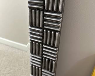 C132 - $20 - Silver Framed Mirror. 