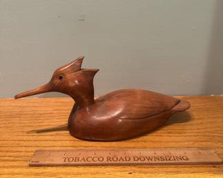 D1 - $25. Unsigned Hand Carved Duck Decoy