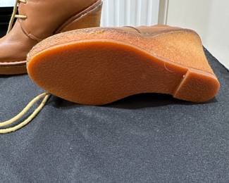 C114 - $50. Size 35. Marc by Marc Jacobs Leather Wedge Boots. 