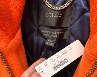 C77 - $60.  J. Crew. NWT Size 00P. Italian Stadium Cloth Nello Gori