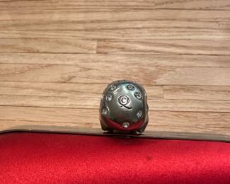 C108 - $400. Alexander McQueen Red Satin Clutch. Very gently used. Beautiful Color!