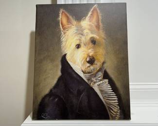 C45 - $10. Olivia Beaumont. "Mr. Darcy" Canvas Print Measures 16" x 20". 