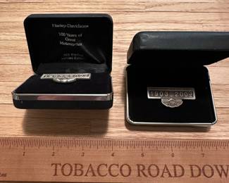 C7 - $25 EACH. Sterling Silver Harley Davidson Odometer Pin 1903-2003. 