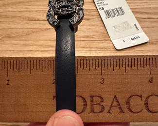 J30 - $175. Chanel Ladies Belt size 85. Navy Blue. 96562