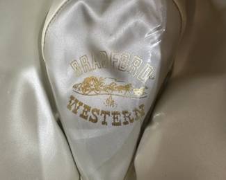C189 - $30. Bradford Western by Resistol.  Size 7. Mens Cowboy Hat