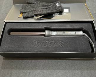 C128 - $20. Sedu Revolution 25mm curling iron in box. Clipless curling iron. 