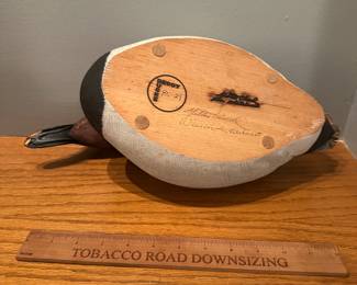 D15 - $35 Duck Decoy 85-29 by Cloud & Whitehurst. 