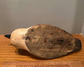 D11 - $65. Unsigned Old Duck Decoy. 
