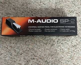 C17 - $10 - M-Audio SP-2. Universal Sustain Pedal for Electronic Keyboards. New in Box. 