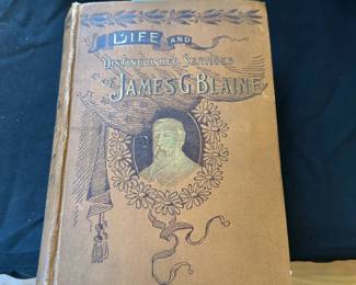C173 - $8. Life and Distinguished Services James G. Blaine. 1893. 