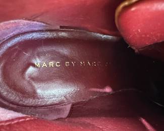 C114 - $50. Size 35. Marc by Marc Jacobs Leather Wedge Boots. 