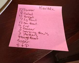 C34 - $175. 77 Pcs. Noritake. Guilford #5291. 