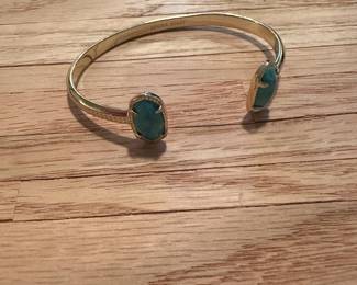 J6 - $12. Kendra Scott Elton Gold Tone Cuff. 