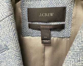 C61 - $25. Size 00. J. Crew Schoolboy Blazer