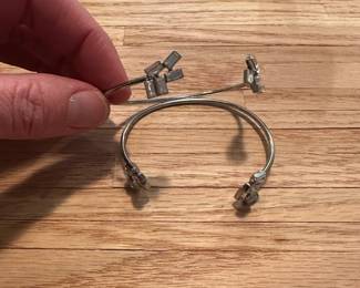 J4 - $12 PAIR - Fashion Cuff Rhinestone Bracelet