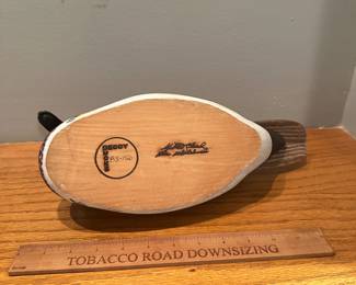 D2 - $35. Wood Duck Decoy. Signed/Stamped Decoy Ducks 83-156. Cloud & Whitehurst